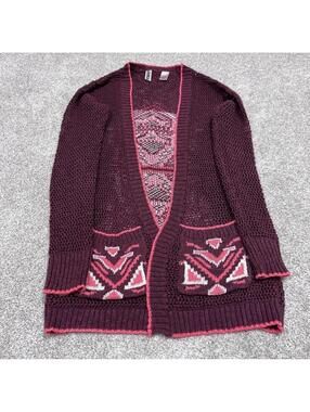 BKE Cardigan Sweater Knit Women’s Multicolored Long Sleeve Size Small